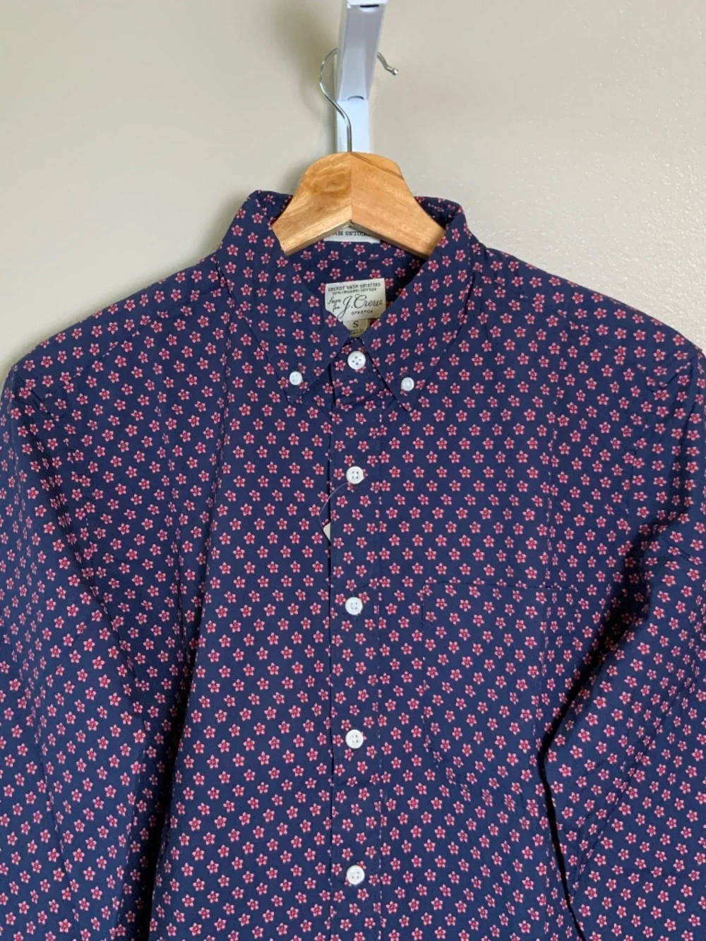 J. Crew Slim Untucked Stretch Secret Wash Cotton Poplin Button Down Shirt